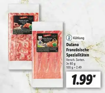 Lidl Dulano Französische Spezialitäten Angebot