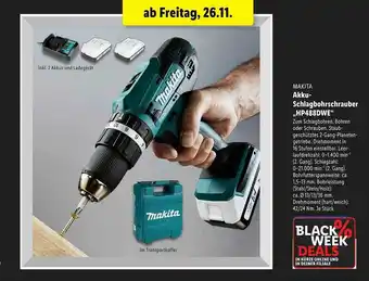 Lidl Makita Akku-schlagbohrschrauber Jp488dwe Angebot