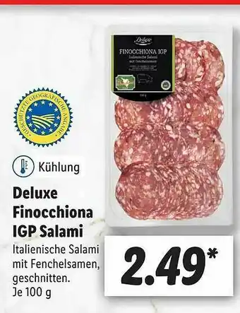 Lidl Deluxe Finocchiona Igp Salami Angebot