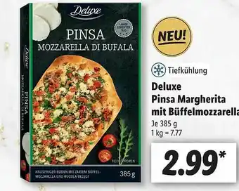 Lidl Deluxe Pinsa Margherita Mit Büffelmozzarella Angebot