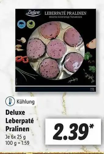 Lidl Deluxe Leberpaté Pralinen Angebot