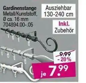 Möbel Boss Gardinenstange Angebot