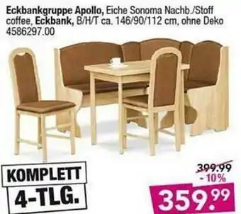 Möbel Boss Eckbankgruppe Apollo Oder Eckbank Angebot