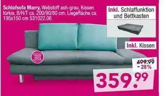 Möbel Boss Schlafsofa Marry Angebot