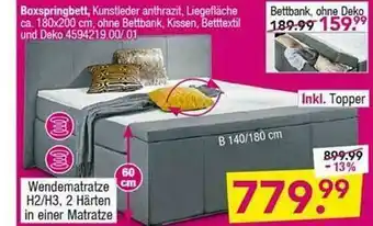 Möbel Boss Boxspringbett Angebot