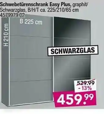 Möbel Boss Schwebetürenschrank Easy Plus Angebot