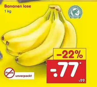 Netto Marken-Discount Bananen Lose Angebot