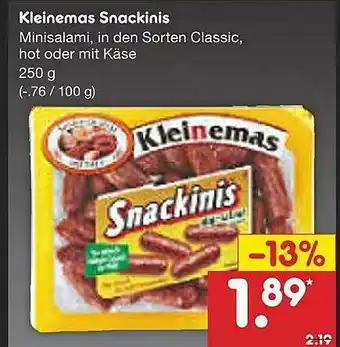 Netto Marken-Discount Kleinemas Snackinis Angebot