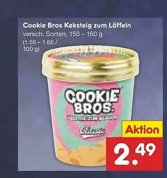 Netto Marken-Discount Cookie Bros Keksteig Zum Löffeln Angebot