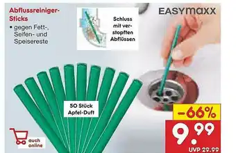 Netto Marken-Discount Easymaxx Abflussreiniger-sticks Angebot