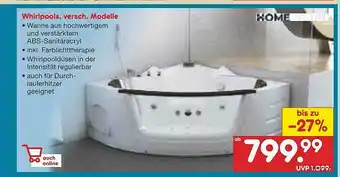 Netto Marken-Discount Whirlpools, Versch. Modelle Angebot