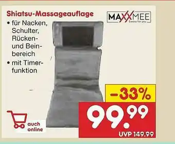 Netto Marken-Discount Maxxmee Shiatsu-massageauflage Angebot