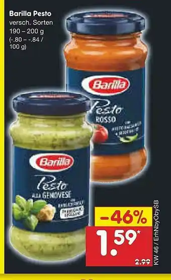 Netto Marken-Discount Barilla Pesto Angebot