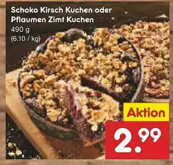 Netto Marken-Discount Schoko Kirsch Kuchen Oder Pflaumen Zimt Kuchen Angebot