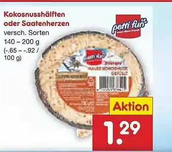 Netto Marken-Discount Kokosnusshälften Oder Saatenherzen Petti Fun Angebot