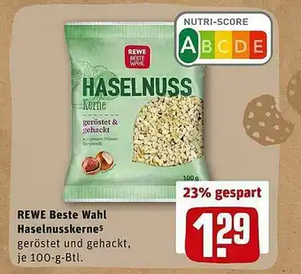 REWE Rewe Beste Wahl Haselnusskerne Angebot