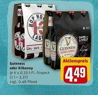 REWE Guinnes Oder Kilkenny Angebot