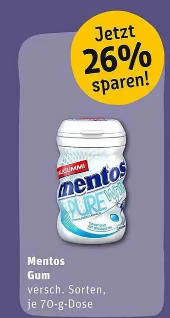 REWE Mentos Gum Angebot