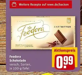 REWE Feodora Schokolade Angebot