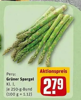 REWE Peru Grüner Spargel Angebot