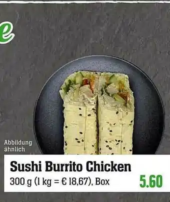 Scheck-in-Center Sushi Burrito Chicken Angebot