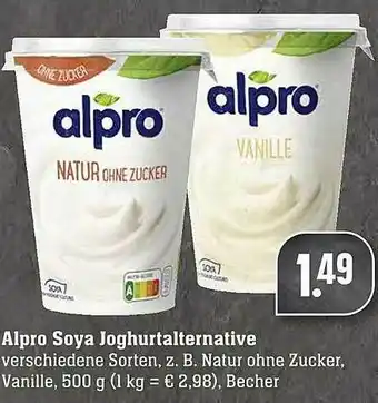 Scheck-in-Center Alpro Soya Joghurtalternative Angebot