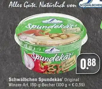 Scheck-in-Center Schwâlbchen Spunde Käse Angebot