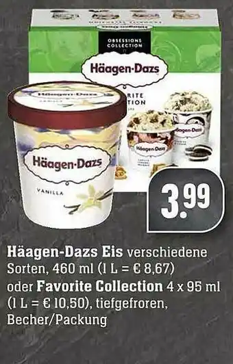 Scheck-in-Center Häagen-dazs Eis Oder Favorite Collection Angebot