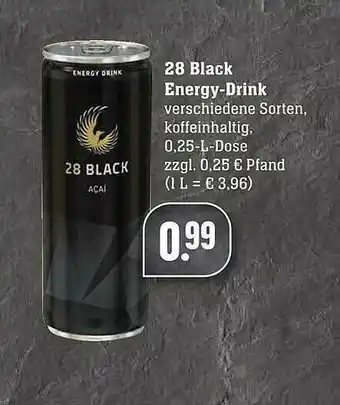 Scheck-in-Center 28 Black Energy Drink Angebot