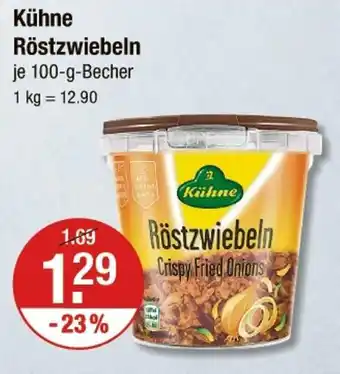 V Markt Kühne röstzwiebeln Angebot