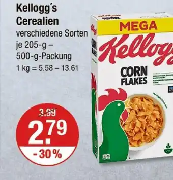 V Markt Kellogg's cerealien Angebot