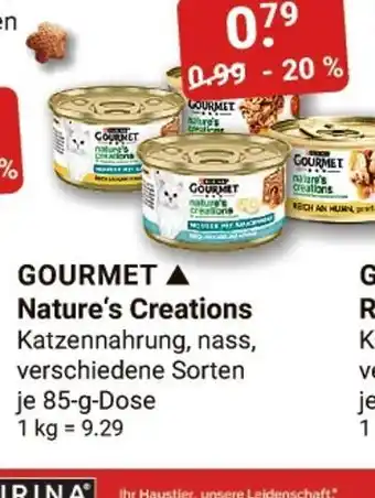 V Markt Gourmet nature's creations Angebot