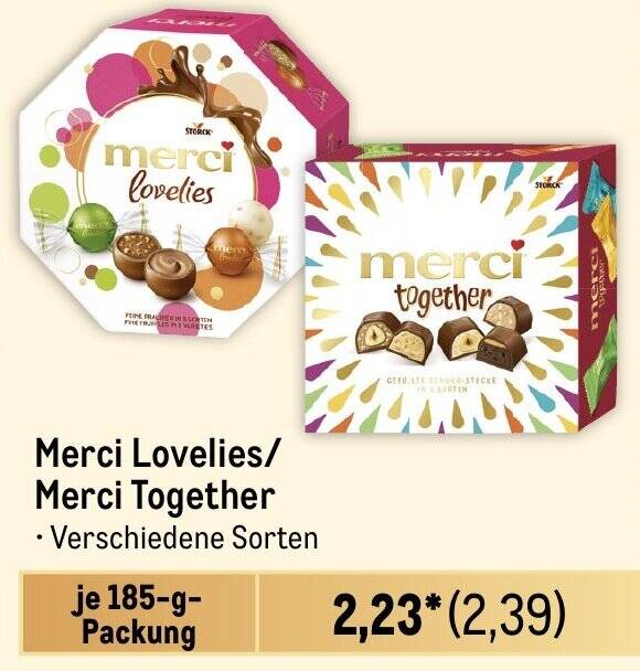 Alle Merci Angebote Entdecken Sie das günstigste Merci Angebot!