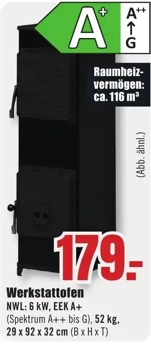 B1 Discount Baumarkt Werkstattofen Angebot