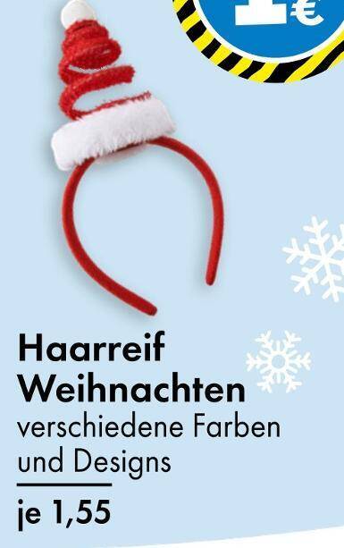 Haarreif weihnachten Angebot bei TEDi €1,55