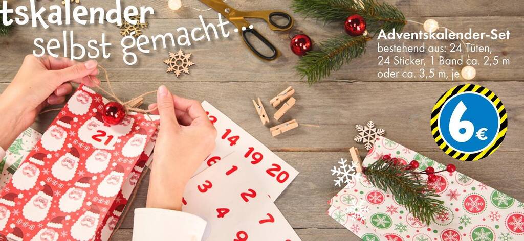 Adventskalender-set Angebot bei TEDi