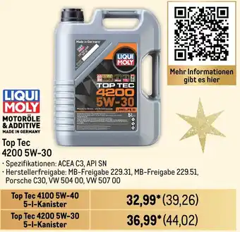 METRO LIQUI MOLY Top Tec 4200 5W-30 Angebot