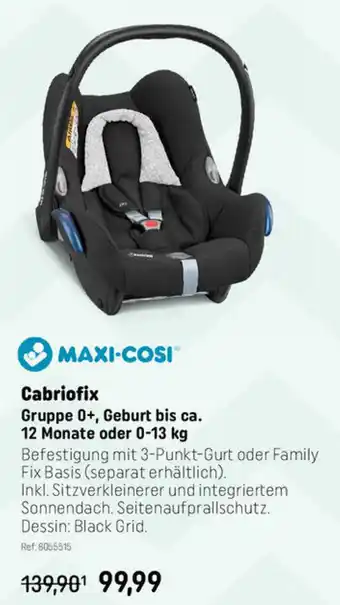 Smyths Toys Maxi-Cosi Cabriofix Gruppe 0+, Geburt bis ca. 12 Monate oder 0-13 kg Angebot