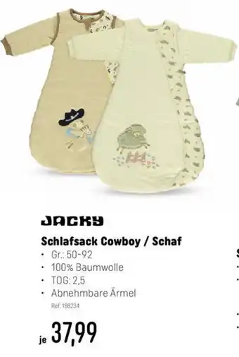 Smyths Toys Jacky Schlafsack Cowboy/Schaf Angebot