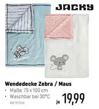 Smyths Toys Jacky Wendedecke Zebra/Maus Angebot