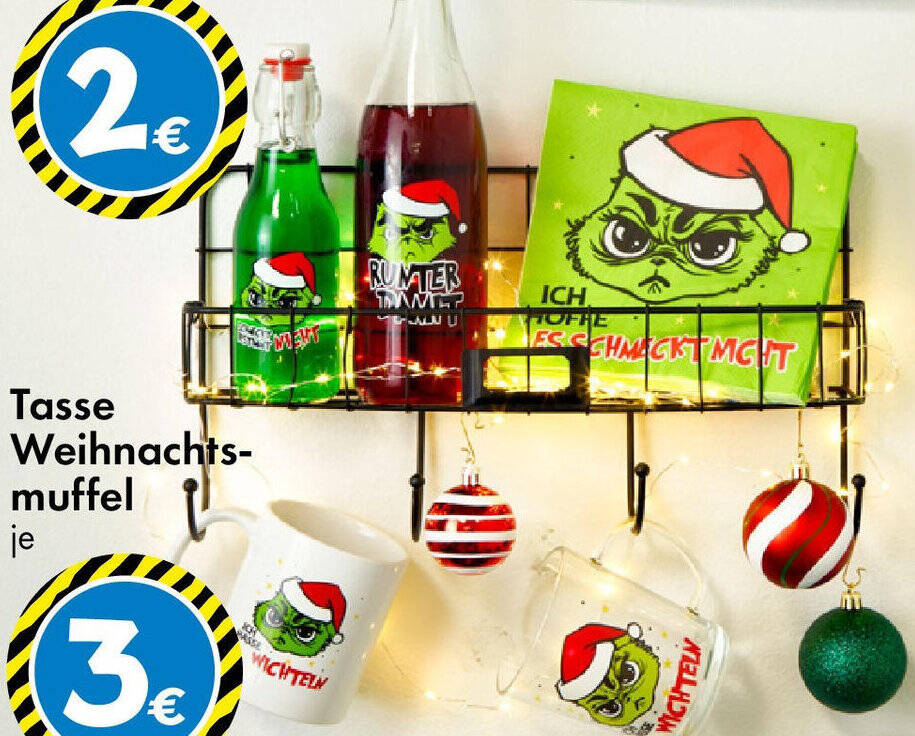 Tasse Weihnachtsmuffel Angebot bei TEDi