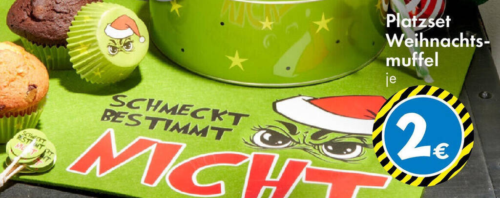 Platzset Weihnachtsmuffel Angebot bei TEDi