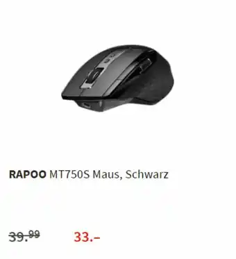 MediaMarkt Rapoo MT750S Maus, Schwarz Angebot