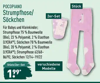 Aldi Nord Pocopiano Strumpfhose/Söckchen Angebot