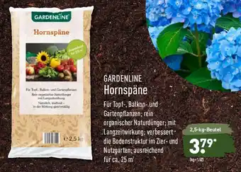 Aldi Nord Gardenline Hornspäne 2,5kg Beutel Angebot