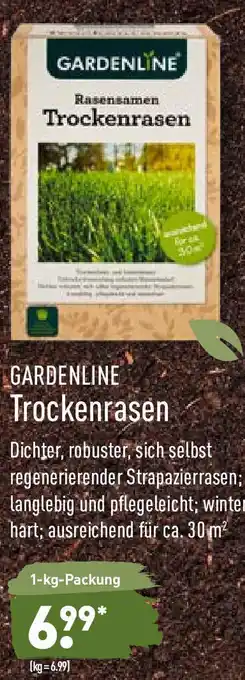 Aldi Nord Gardenline Trockenrasen 1kg Angebot