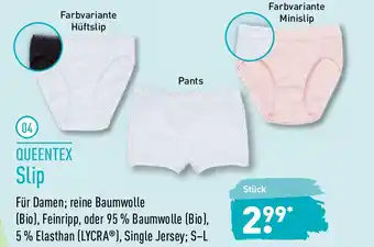 Aldi Nord Queentex Slip Angebot