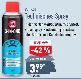 Aldi Nord WD 40 Technisches Spray 250ml Angebot