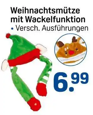 Rossmann Weihnachtsmütze mit wackelfunktion Angebot