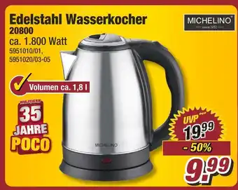 Poco Michelino edelstahl wasserkocher Angebot